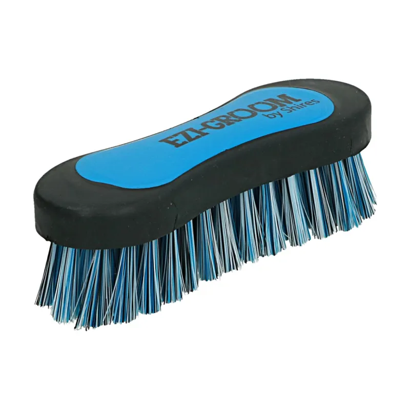 Shires EZI-GROOM Grip Body Brush in Blue